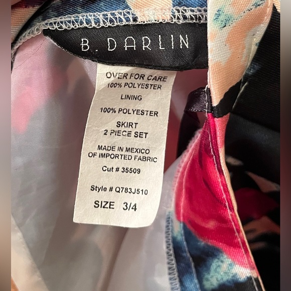 B. Darlin brand 2 piece skirt and top set. Size 3/4. NWOT. - Picture 4 of 4